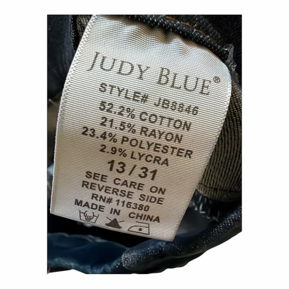 JUDY BLUE SKINNY FIT ELASTIC WAIST 13/31 - Picture 6 of 6